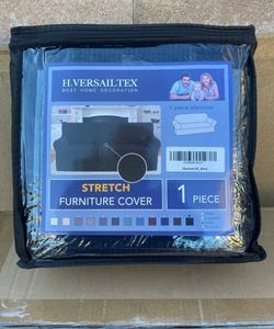 Jacquard Sofá Slip Cover - Black