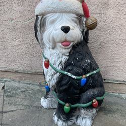 Santa Sheep Dog Decoration Beautiful 