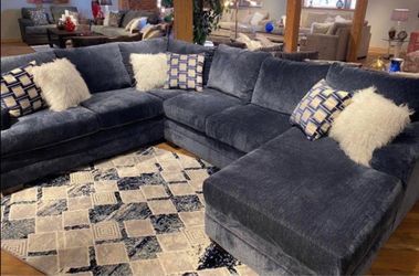 Azul bonito Sofa en U - Suave y Cómodo - Con Garantía - ENTREGA DE MISMO DÍA