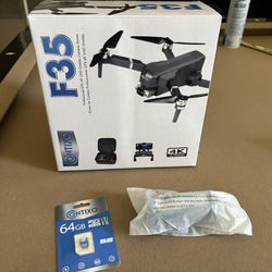 Drone F-35 4K Camera With Extra Battery Pack Brand New 