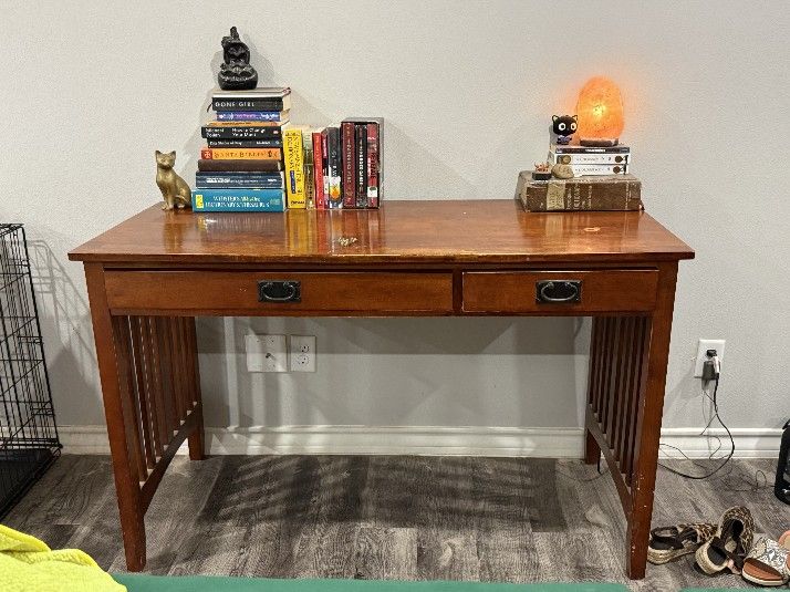 Mission Writing Desk With Drawers