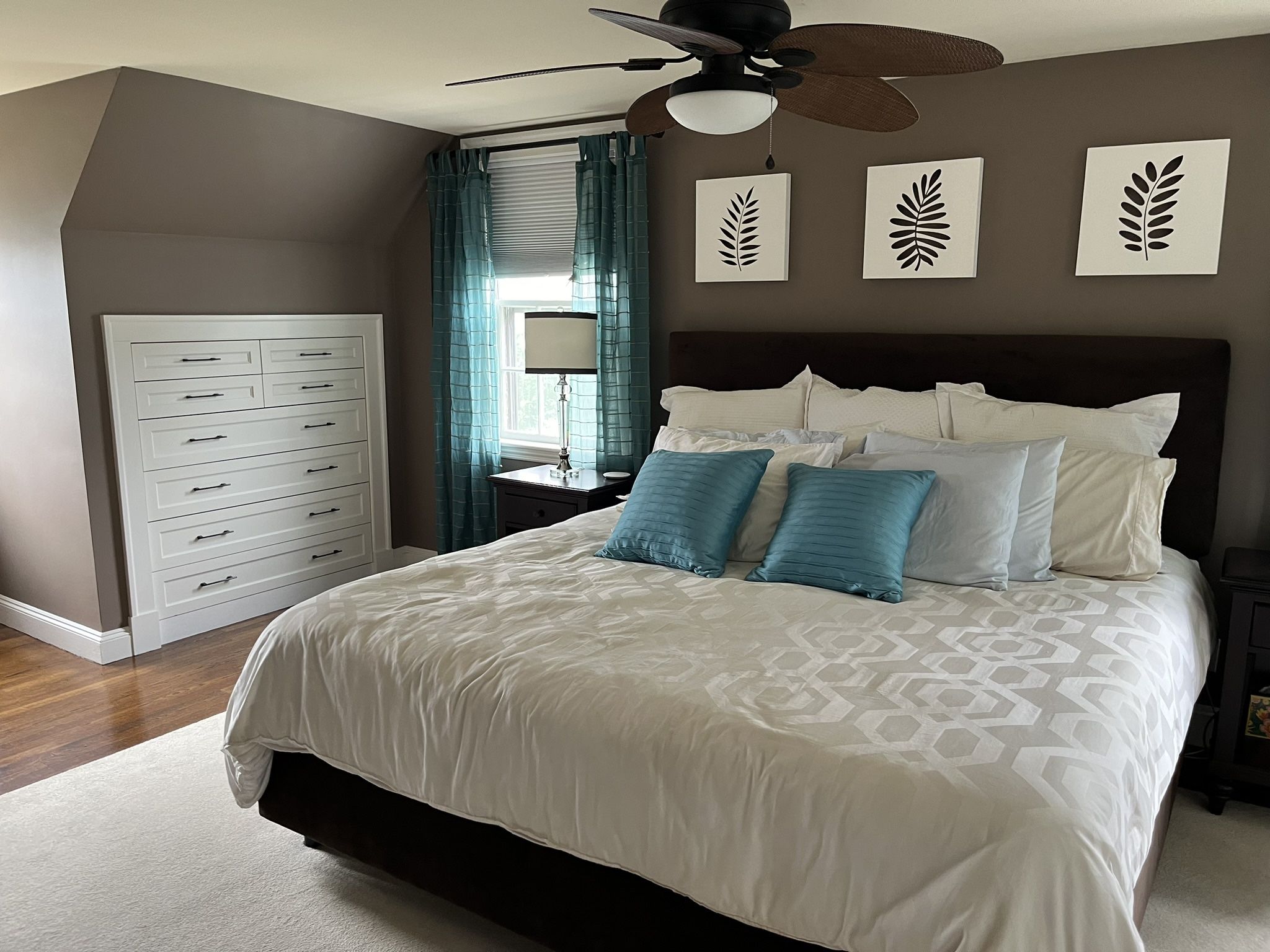 King Size Upholstered Headboard And Frame
