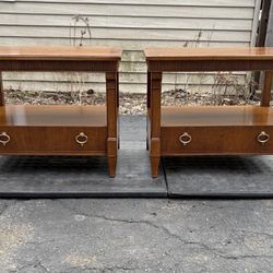 Pair of Side Tables/Nightstands Baker Furniture.