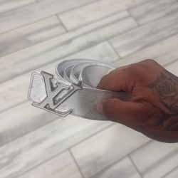 Louis Vuitton White Belt 