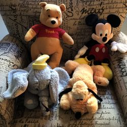 AUTHENTIC DISNEY!  Antique, Collectible, Authentic, Stuffed Animals