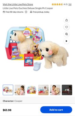 Little live pets (ouchies) just opened . Clean, everything works. Comes with crate and some accessor