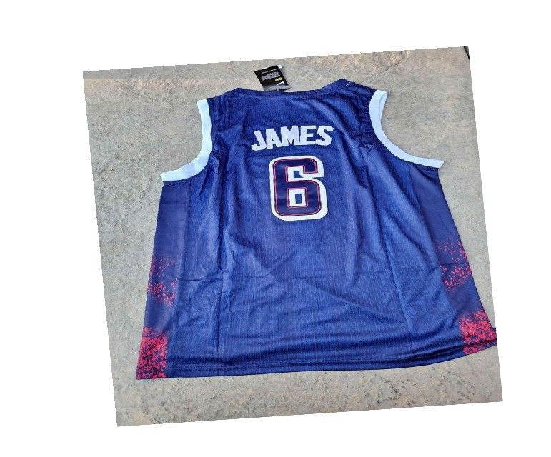 social word LeBron James USA Jersey - Genuine Athletic Gear