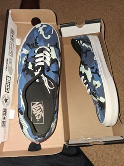 Vans  blue camo size 10.5