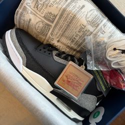 Air Jordan 3 x Levi’s® Black Denim Sneakers men’s