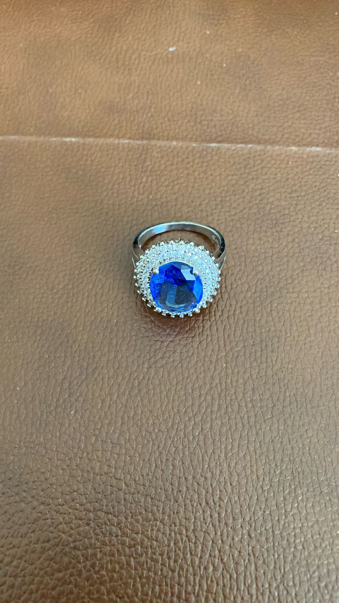 Blue Diamond Ring