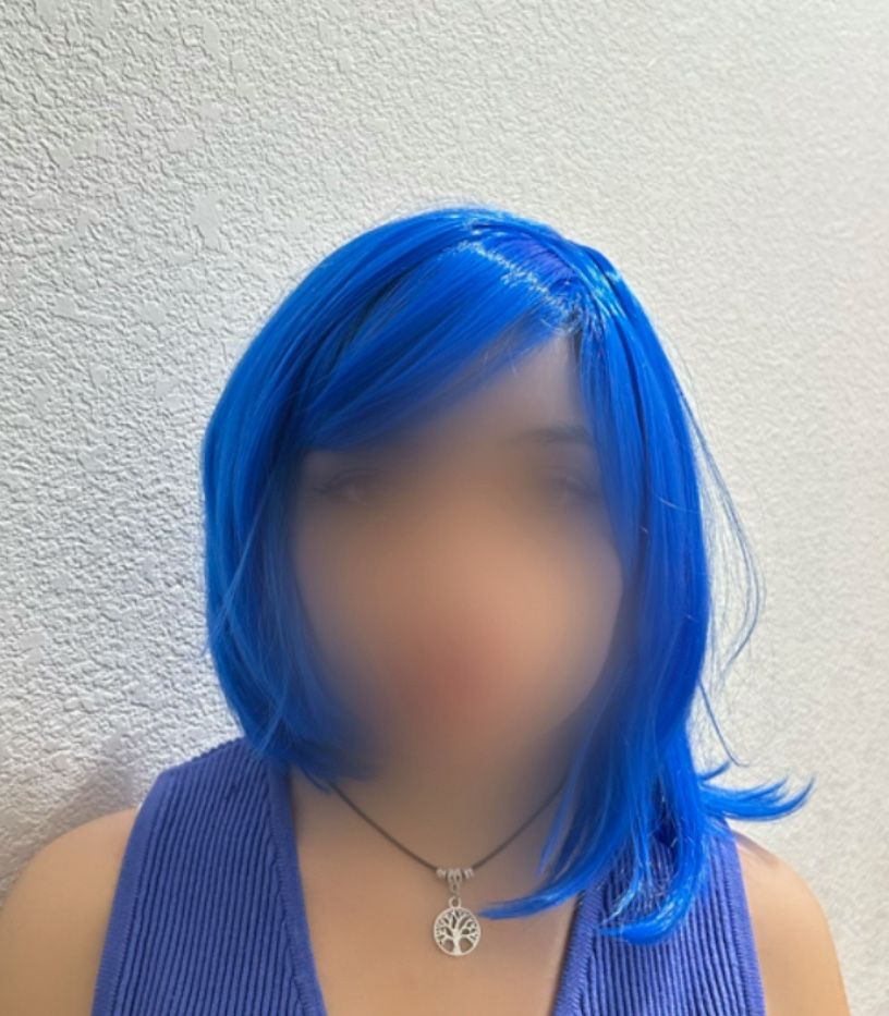 Short Blue Wig 