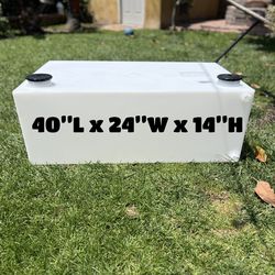 💧 55 Gallon Water Tank – Low Profile Poly Tank – Mobile / Covered Bed Use