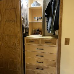 Real Wood Dressed With Shelves 