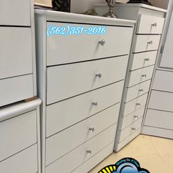 Five Drawer Dresser White Diamond Chest Cajonera Comoda 