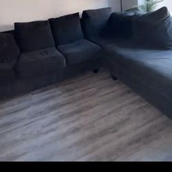 Dark Gray L Sectional Sofa