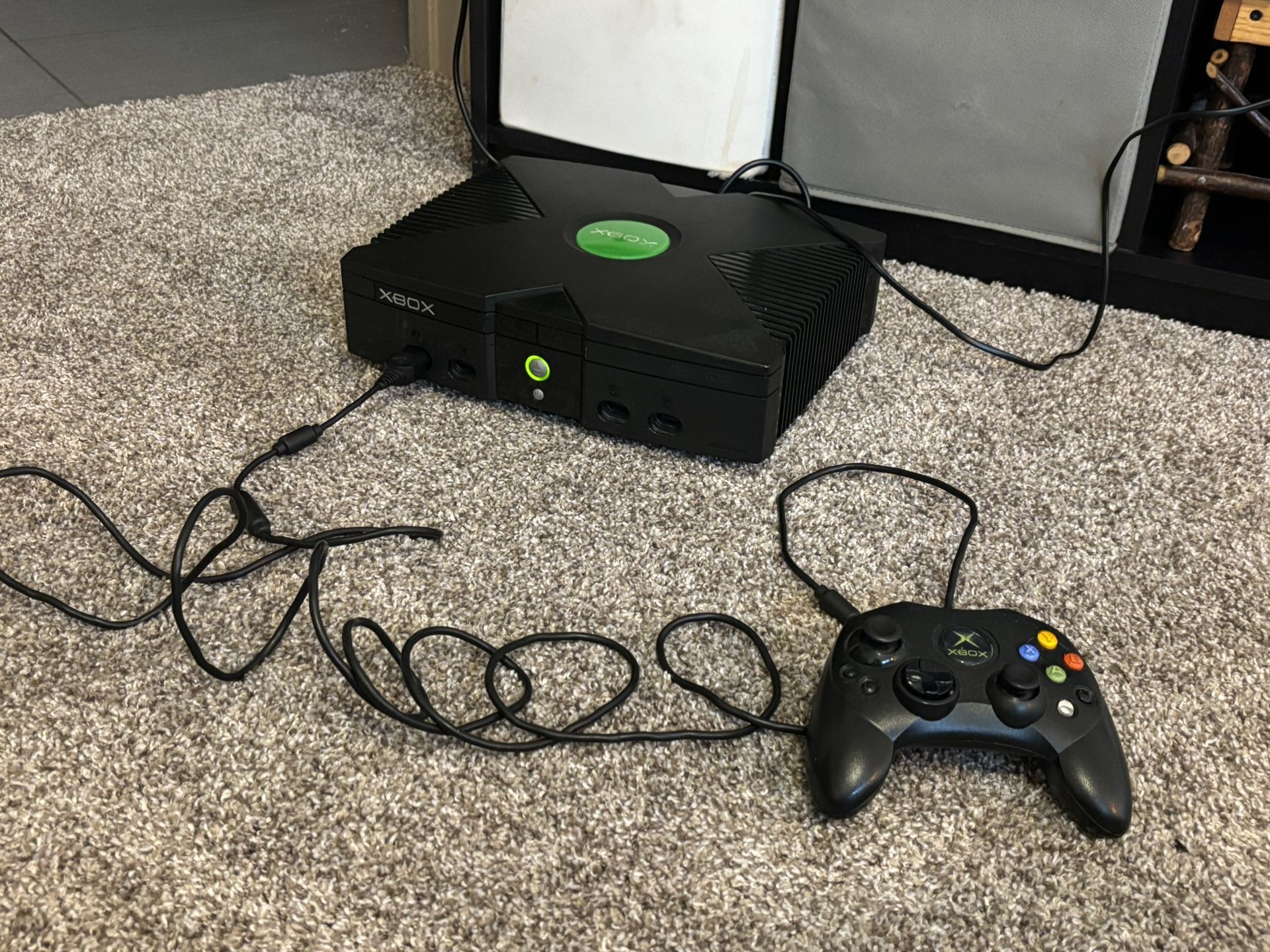 Original Xbox And 8 Games - Obo