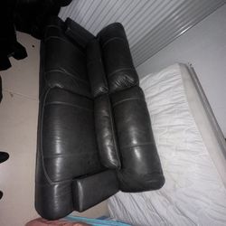 2 Reclining Leather Couches 