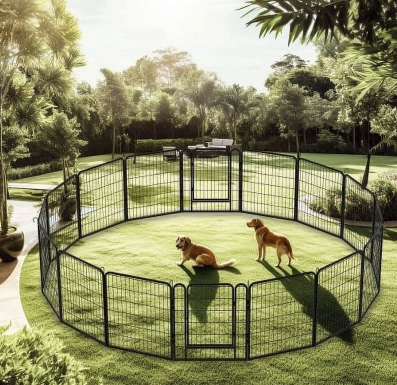 NEW Dog Playpen, 16 Panels Foldable Heavy Duty Metal Pet