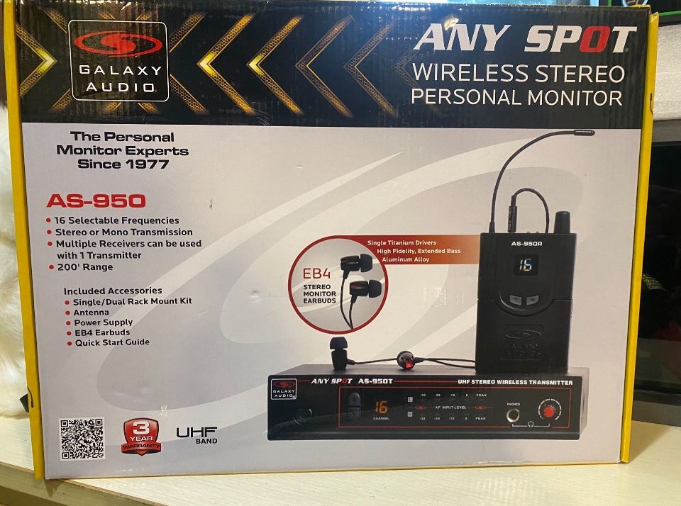 Galaxy Audio AS950 Headphone Wireless System