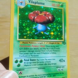LP 1999 WOTC Holo Vileplume 15/64 Jungle Set Pokemon Card