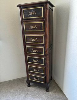 Vintage solid wood lingerie chest