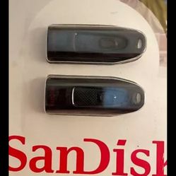 SanDisk 64GB Ultra USB 3.0 Flash Drive - Black, 2 Pieces 