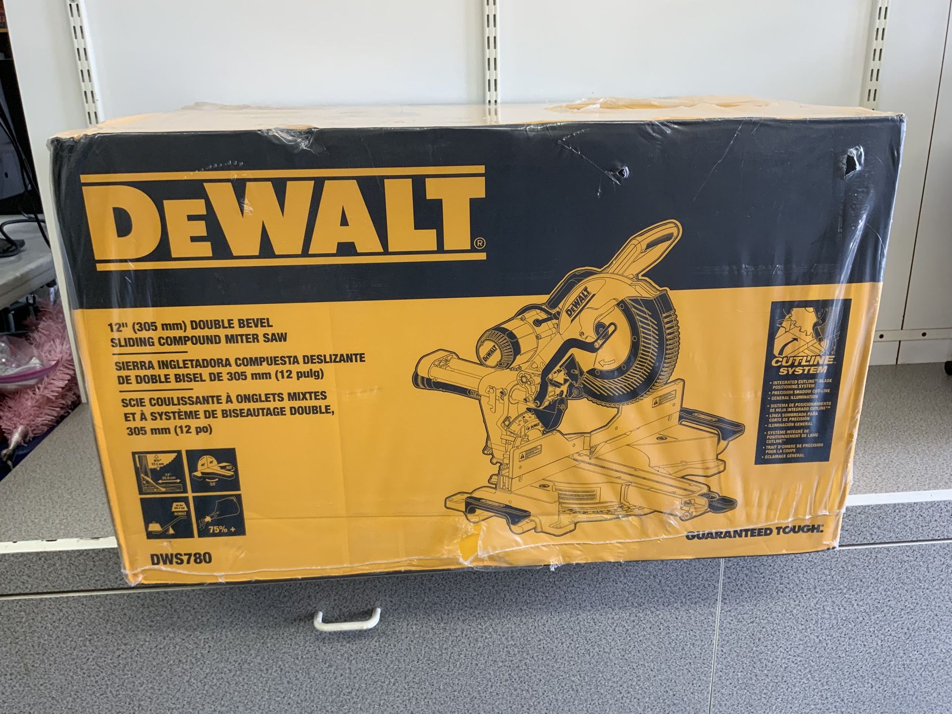 DeWalt 12” Double Bevel Sliding Compound Miter Saw Brand New