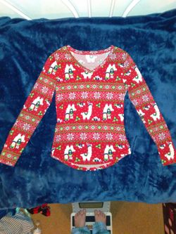 No Boundaries Holiday Long Sleeve Shirts Medium