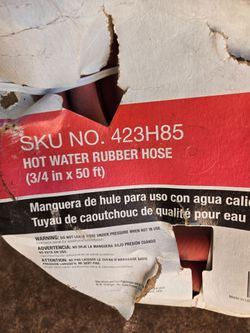 50 FOOT CONSTRUCTION WATER HOSE