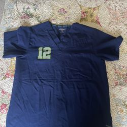 Small Seahawks Jockey Scrub Top