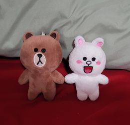 Line Friends Keychain Plushies ♡