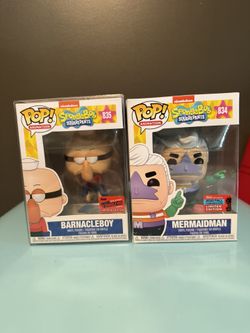 Funko Pop Mermaid Man And Barnacle Boy 