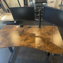 Standing Desk With Monitors