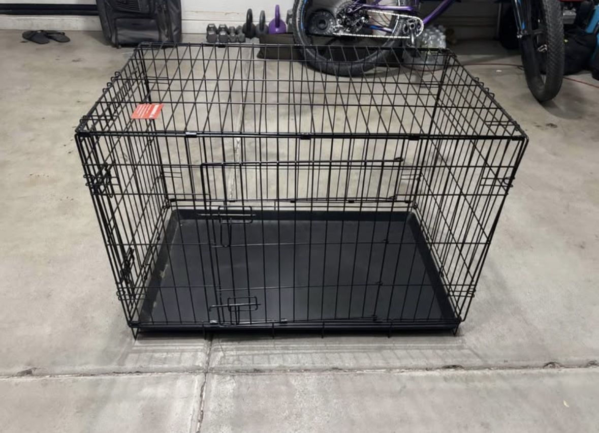 Large Metal Folding Dog Animal Training Kennel