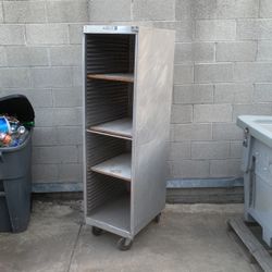 Aluminum Cafeteria Tray Rack Rolling Cart