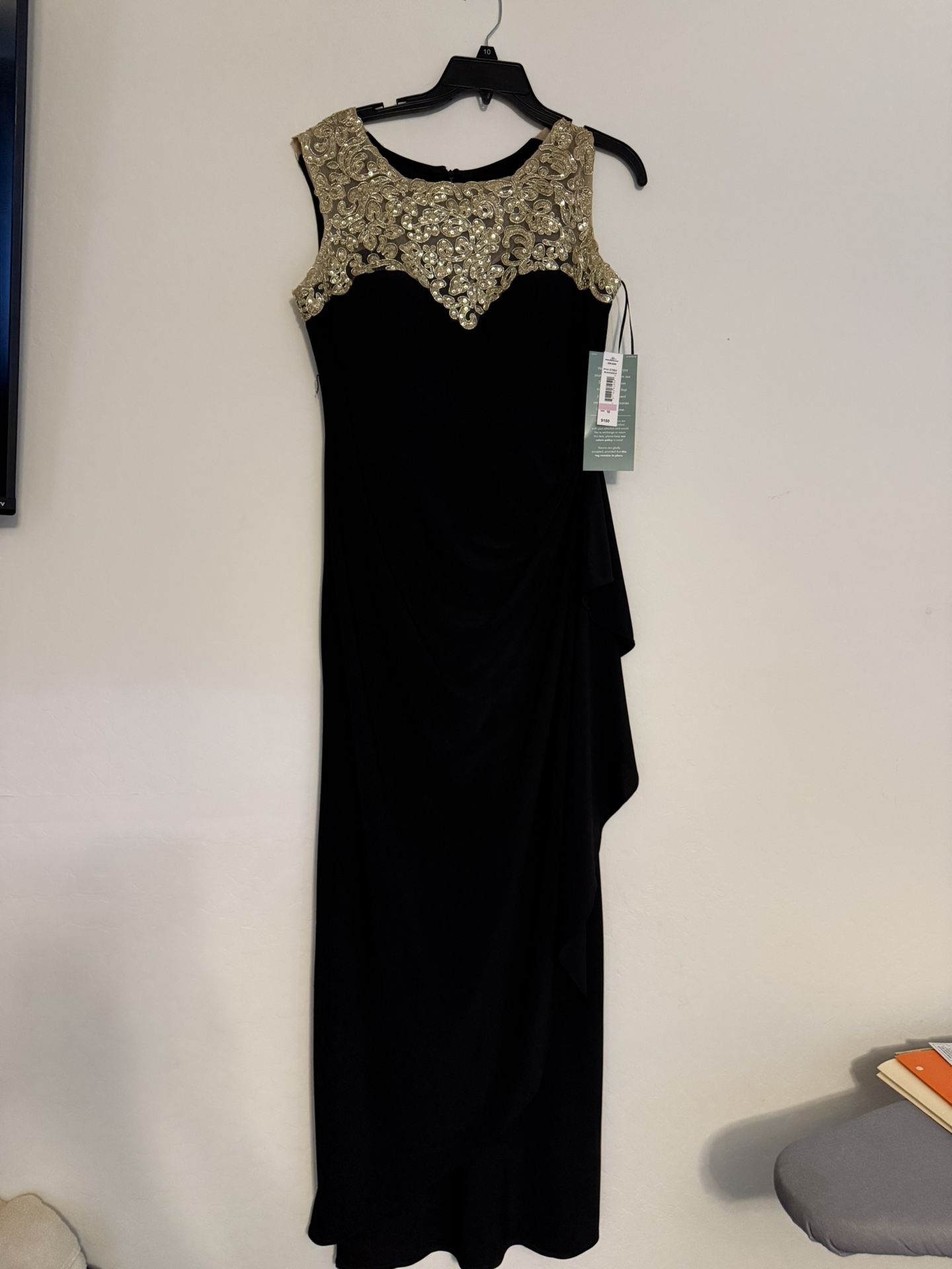 Formal Black Dress New size 10