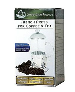 NEW! French Press Coffee Maker 1 liter 4 Cup, Quality Glass and Stainless Steel