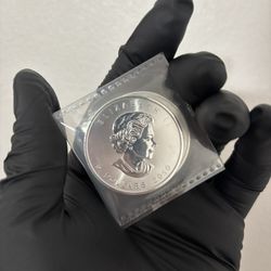 Canada Silver Maple Leaf 1 Oz (Set Of 5) 