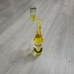 Vintage Corona Extra twisted beer bottle