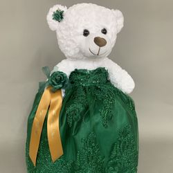 Quinceanera Teddy Bear Hunter Green