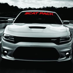 SCAT PACK WINSHIELD DECAL BANNER