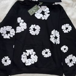 Denim tears Hoodie black and white Size L.