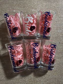 Bride Squad “shot” glasses