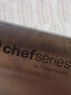 Tupperware Chef Series Pro 8" Chefs Knife Hand Polished Japanese Stainless Steel