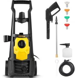 VEVOR Electric Pressure Washer, 2000 PSI, Max. 1.76 GPM Power Washer with 30 ft Hose, 5 Quick Connect Nozzles, Foam Cannon, Portable to Clean Patios, 