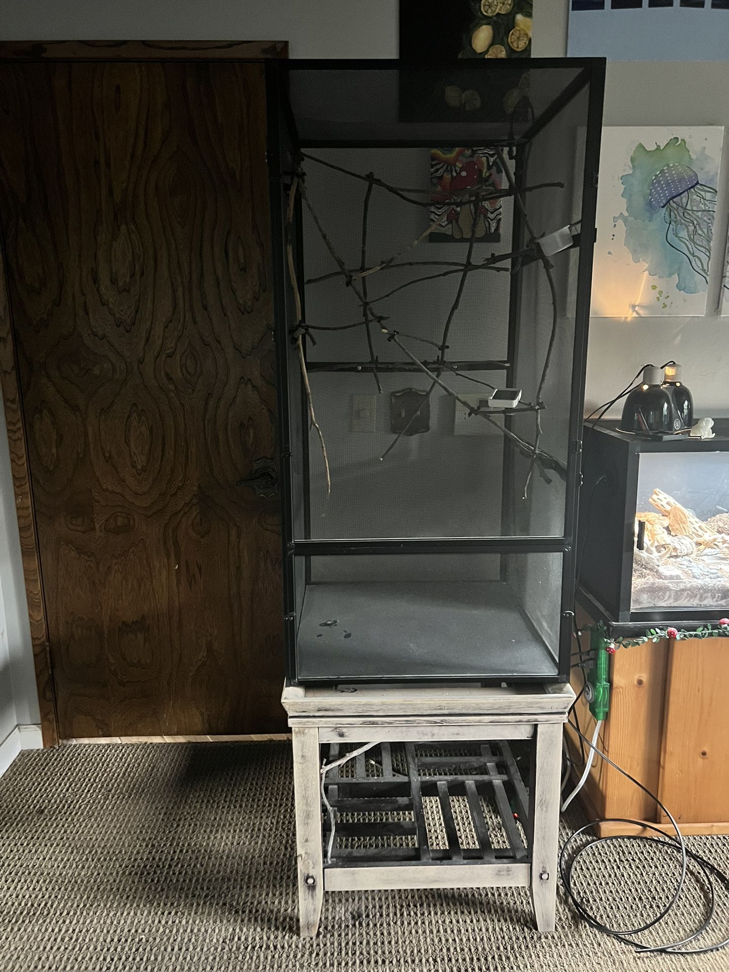 24” x 24” x 48 “ Mesh Chameleon/Reptile Cage