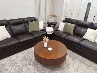 Leather couches