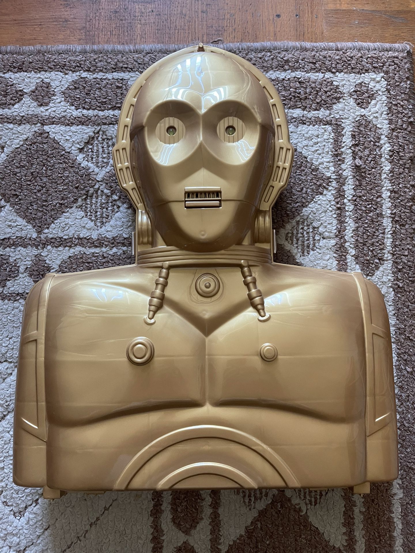 Star Wars C-3PO Talking Action Figure Carrying Case Hasbro 1996 With Toys