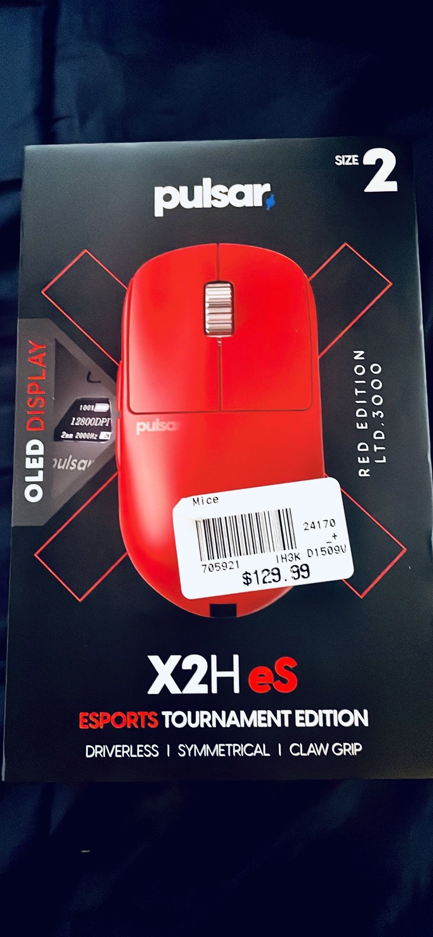 Pulsar X2H eS ESPORTS TOURNAMENT EDITION WIRELESS MOUSE