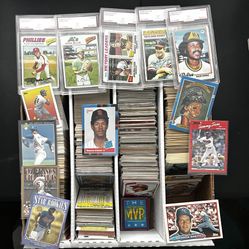 Nearly 5000 Baseball Cards From the 80’s To 2000’s. Few 70’s Slabs 